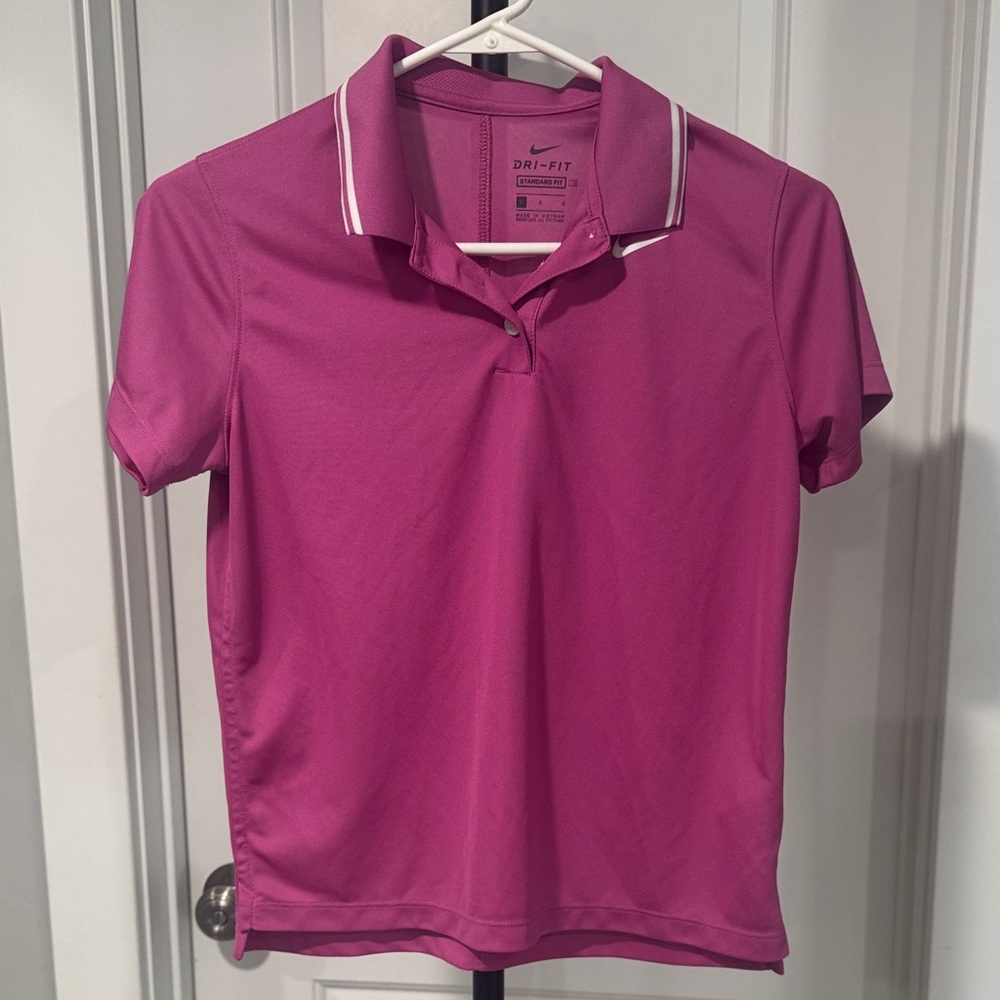 Nike Women's Magenta Button Down Shirt